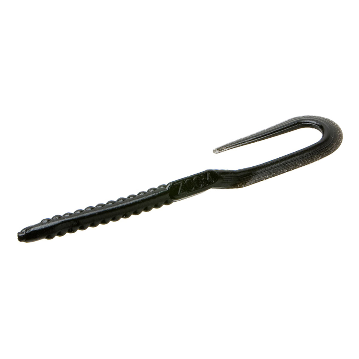 Zoom U-Tale Worm 6.75" soft plastic worm in Black