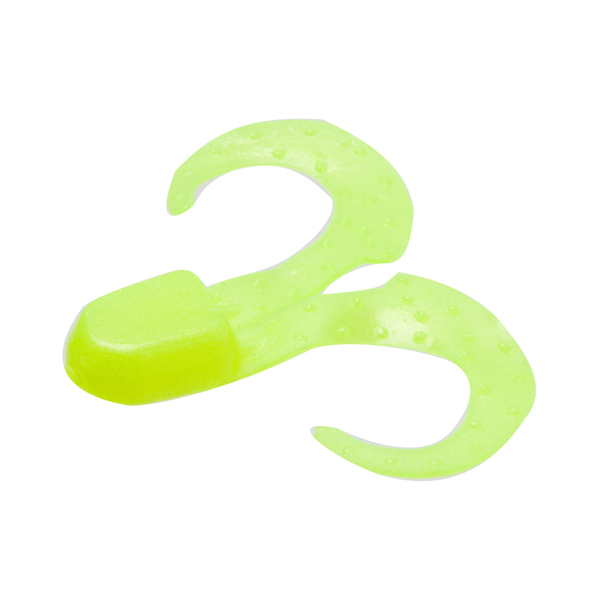 Zoom Swimmin' Chunk 3" soft plastic jig trailer in Chartreuse Pearl