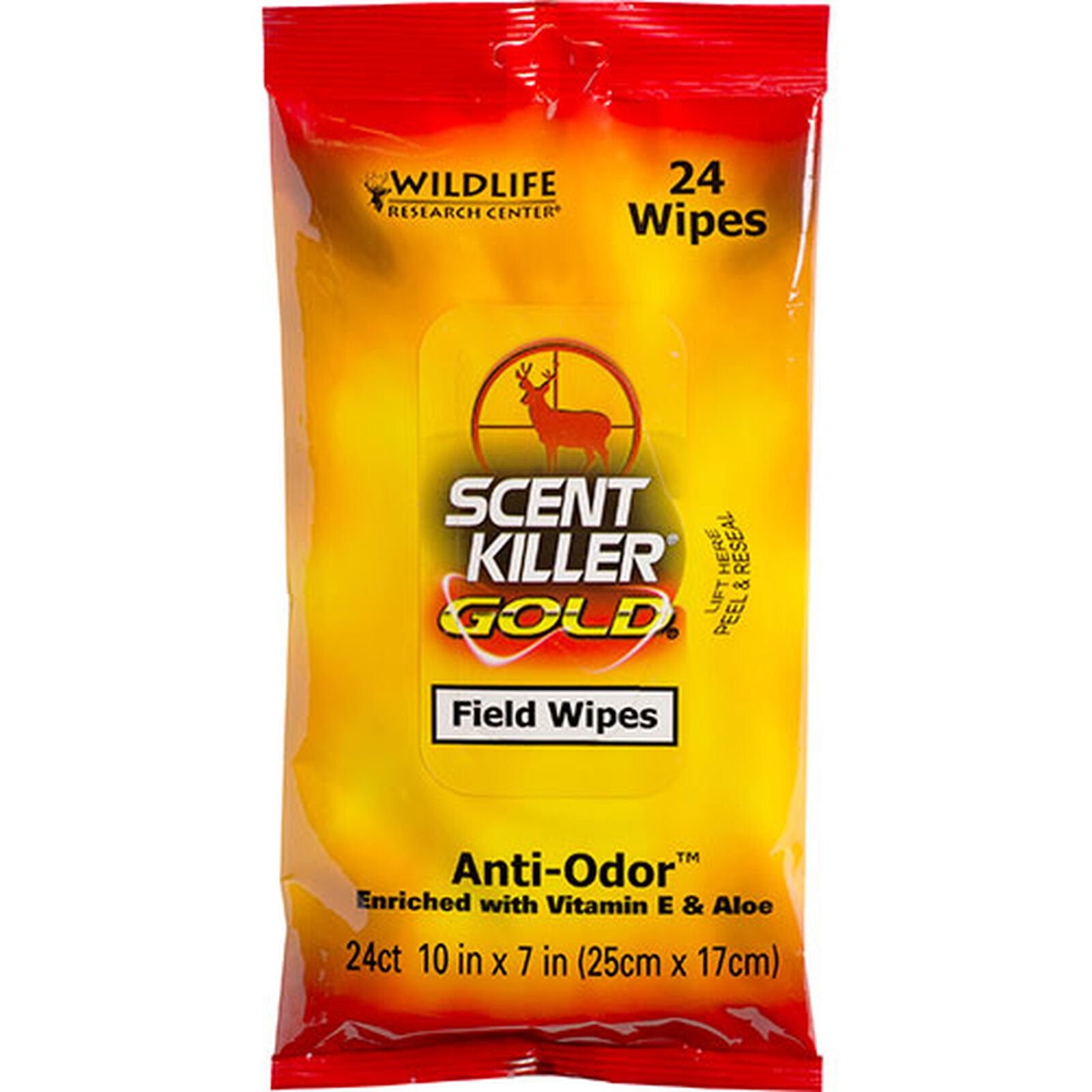 Wildlife Research Center Scent Killer Gold Field Wipes  24-Pack
