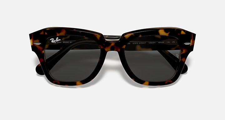 Ray-Ban STATE STREET Havana On Transparent Brown