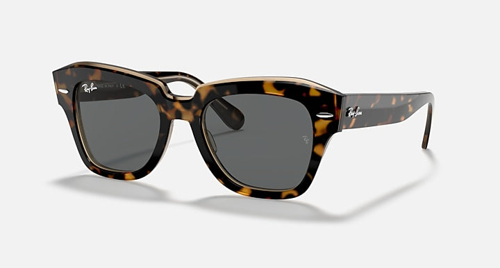 Ray-Ban STATE STREET Havana On Transparent Brown