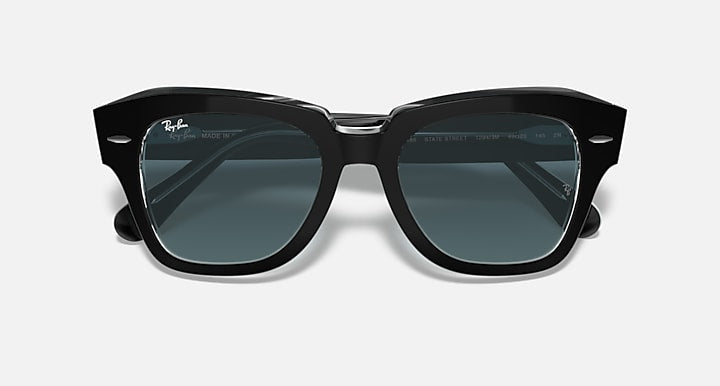 Ray-Ban STATE STREET Black On Transparent