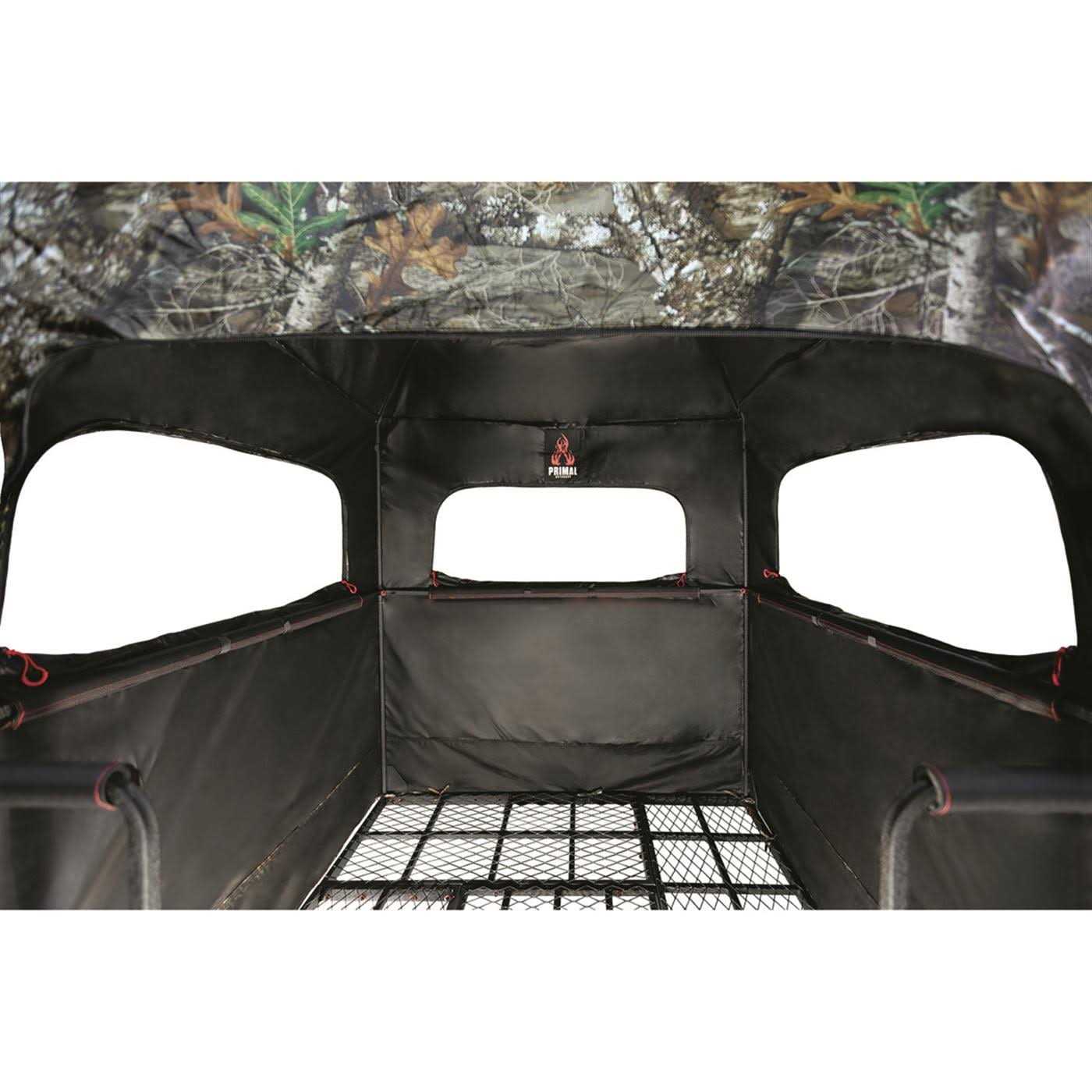 Primal Treestand PVTS-806 The Hideout 7' Deluxe Quad Pod w/ Blind Enclosure