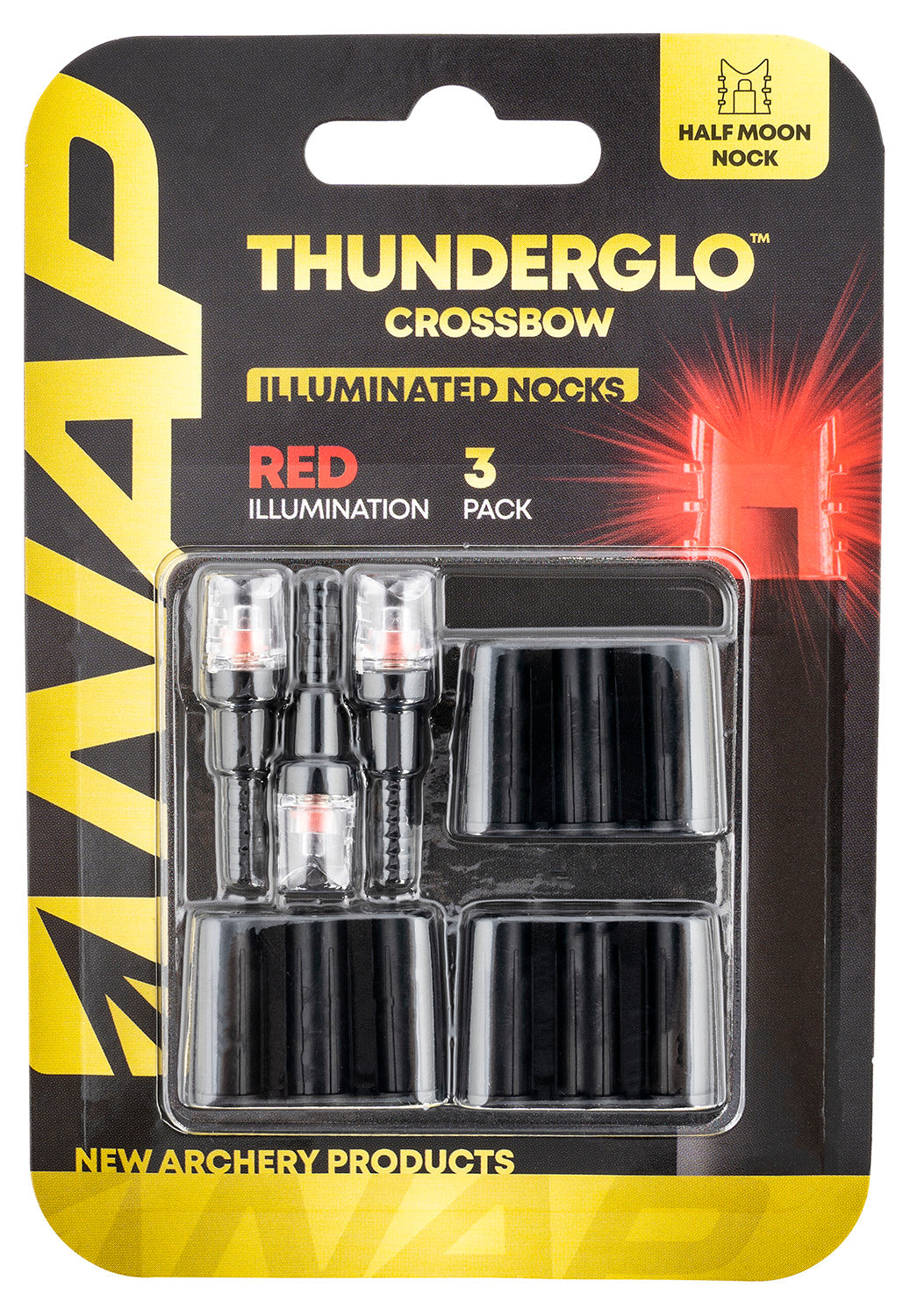 NAP NAPILLNXRD3PK Thunderglo Illuminated Nock Crossbow Red Half Moon