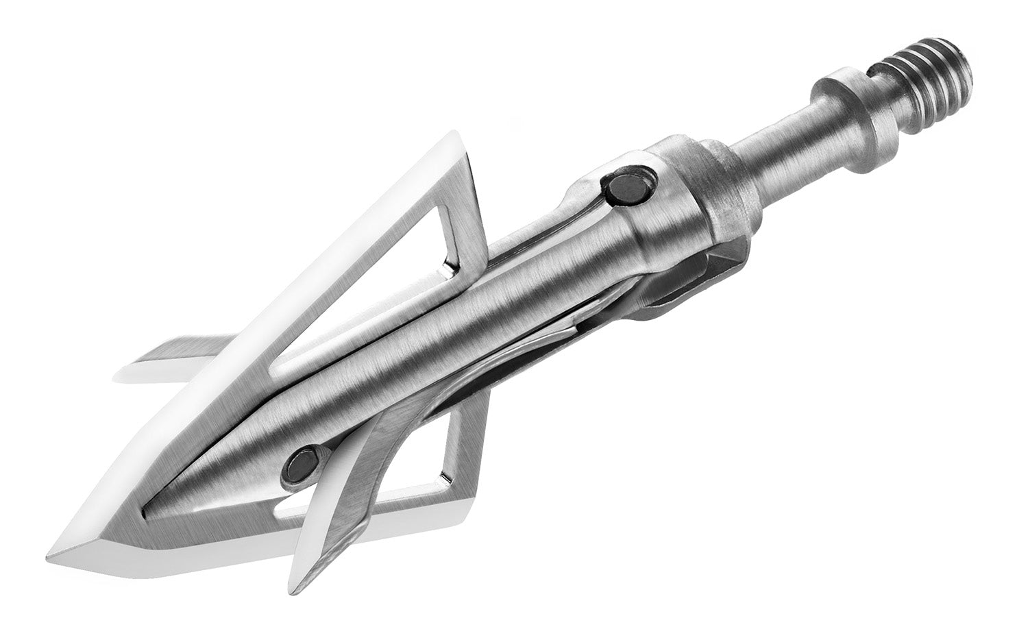 Bloodsport BLS10775 Gravedigger Hybrid Mechanical Cut-On-Contact Tip Stainless Steel Blades Silver 100 Gr 3 Broadheads
