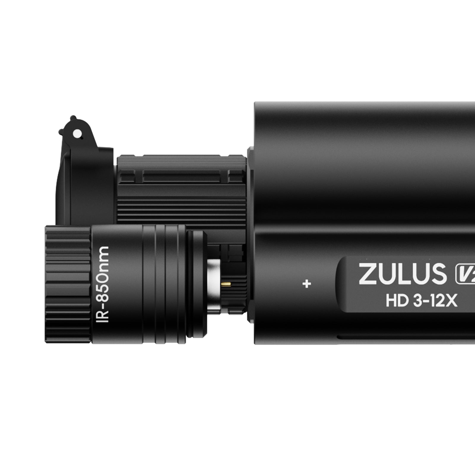 DNT Optics ZULUS HD V2 ZHD312R-V2 3–12× Digital Night Vision Scope with Laser Rangefinder & Ballistic Calculator