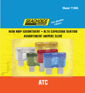 SEACHOICE 5PC HIGH AMP ATC BLADE FUSES