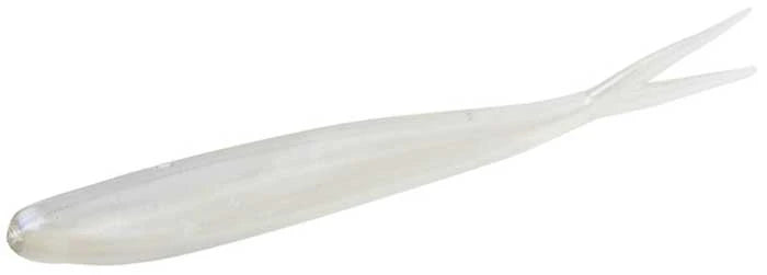 Zoom Fluke 4" soft plastic soft jerkbait in Albino