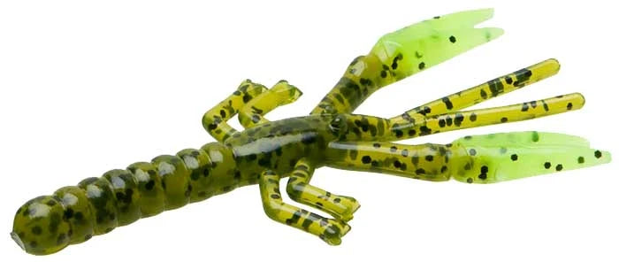 Zoom Critter Craw 3" Lil Critter Craw soft plastic craw in Watermelon/Chartreuse Claw