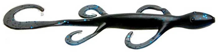 Zoom Lizard 6" soft plastic lizard in Black Sapphire
