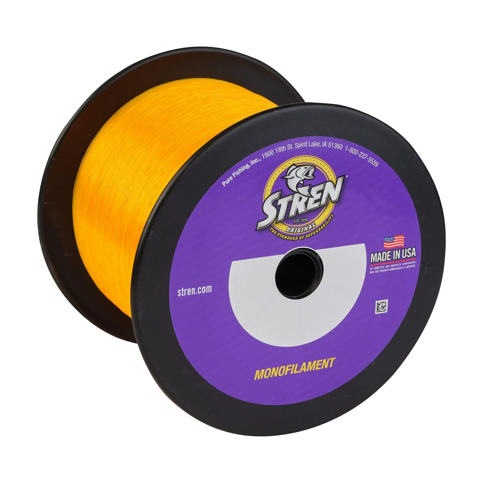 Stren Original bulk spool Hi-Vis Gold monofilament 20lb