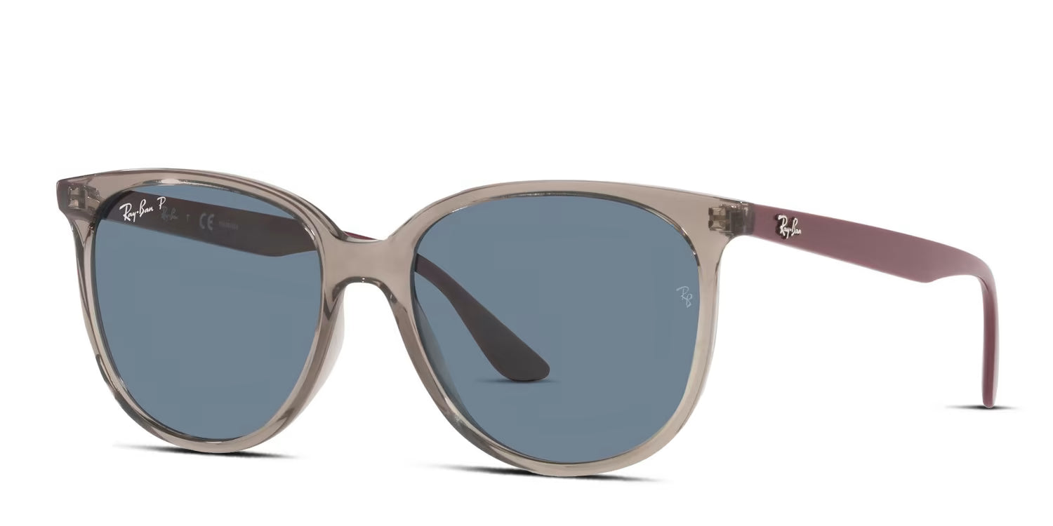 Ray-Ban RB4378 Transparent w/ Dark Blue