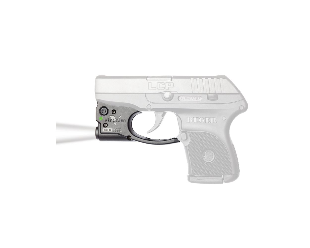Viridian Green Laser Reactor TL Gen 2 Weaponlight for Ruger LCP