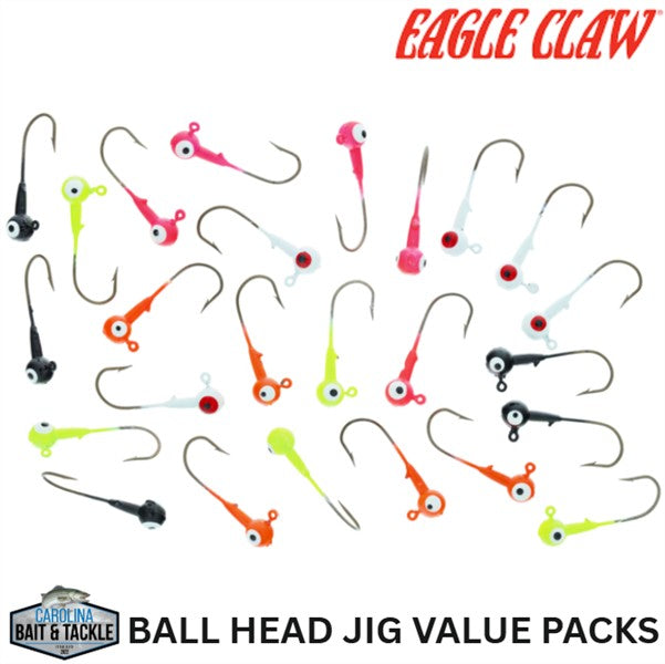 Eagle Claw BALL HEAD JIG VALUE PACKS