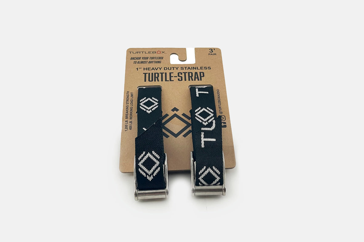 TurtleBox Tie Down Straps Black