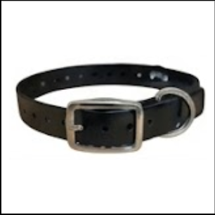 30X1 Inch D-Ring Collar / Dog Replacement/Nameplate Collar Black
