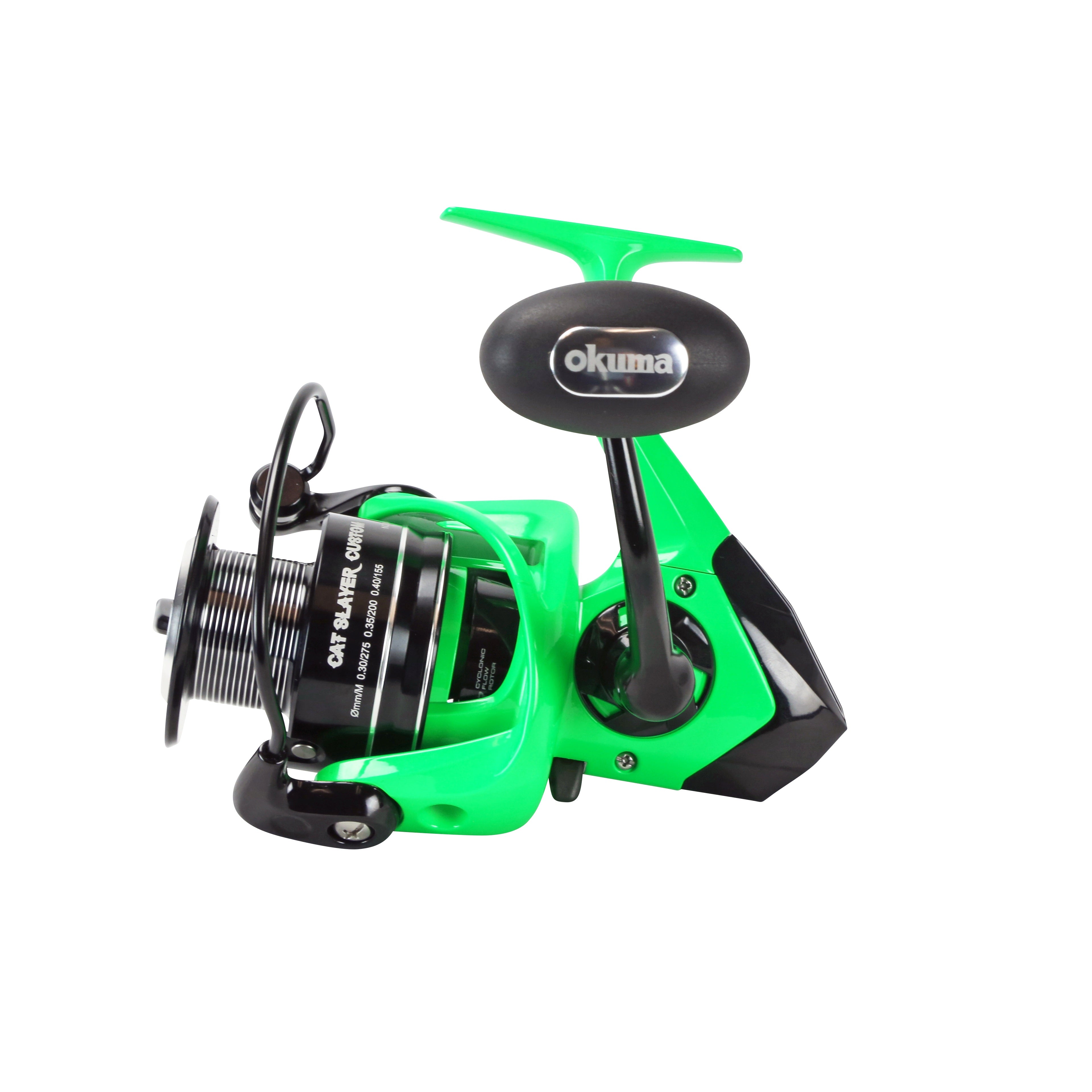 Okuma Cat Slayer Custom Spinning Reel Neon Green