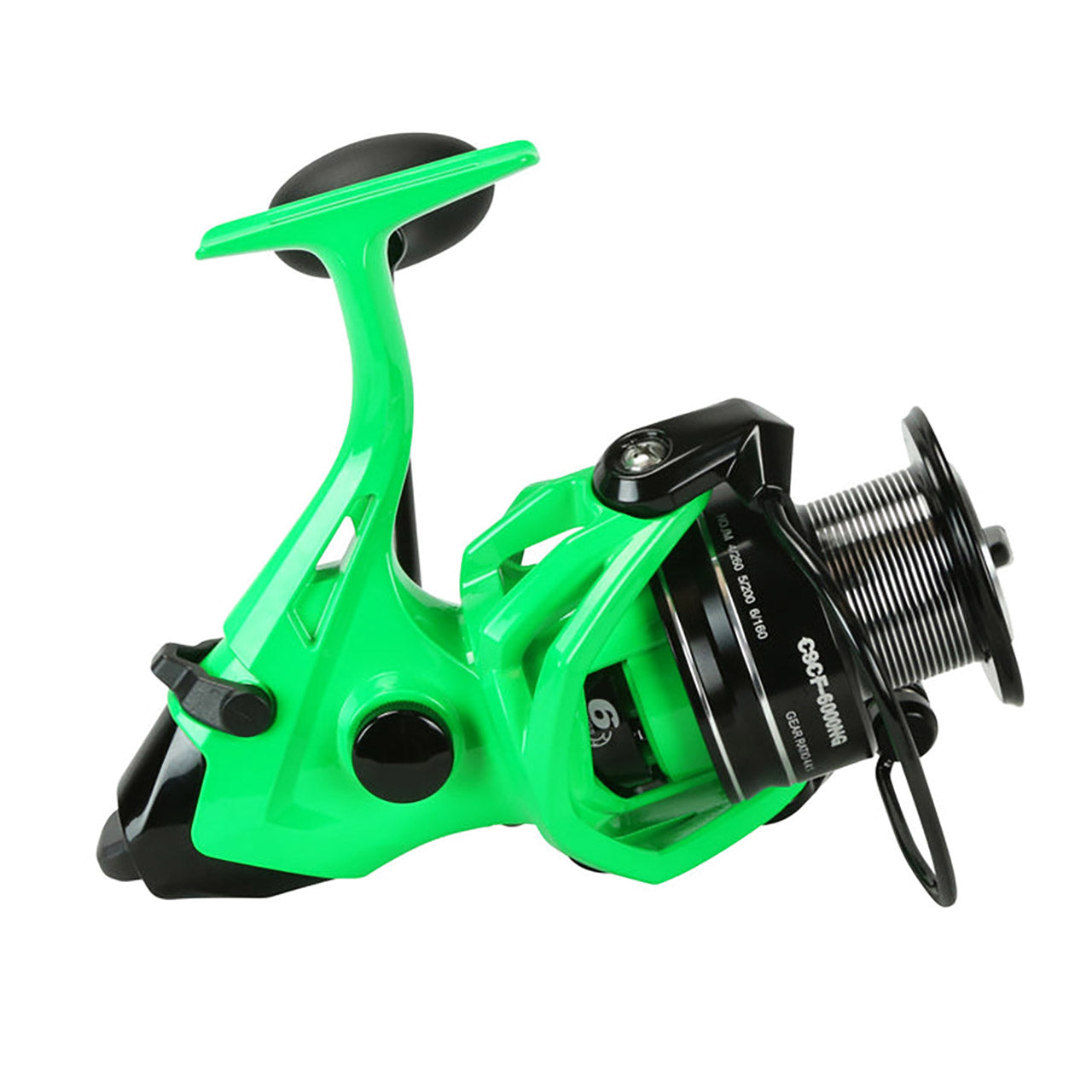 Okuma Cat Slayer Custom Baitfeeder Spinning Reel Neon Green