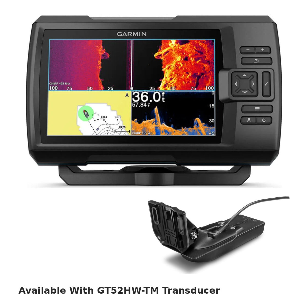 Garmin STRIKER Vivid 7sv fish finder with GT52HW-TM transducer