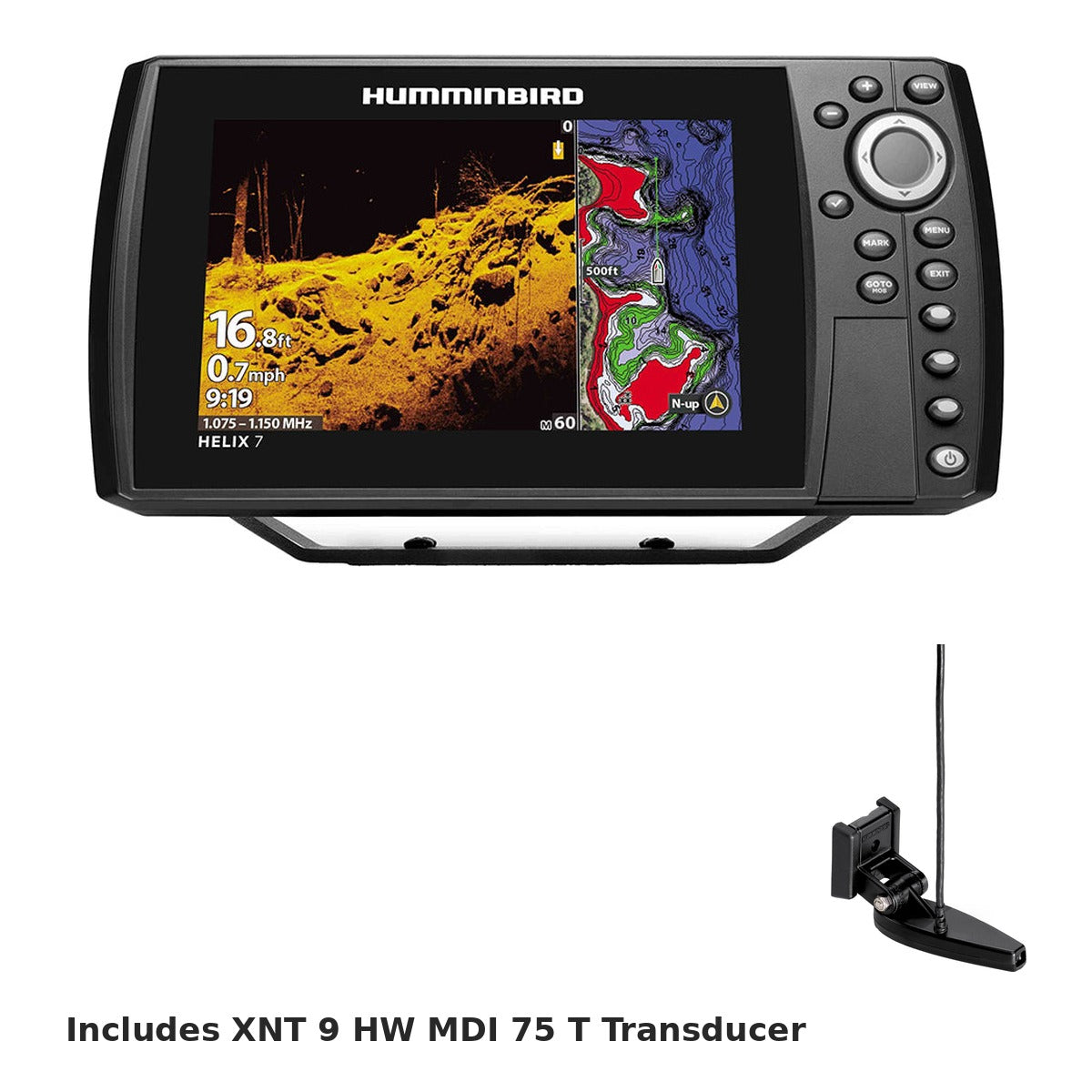 Humminbird HELIX 7 CHIRP MEGA DI GPS G4 with XNT 9 HW MDI 75 T transducer