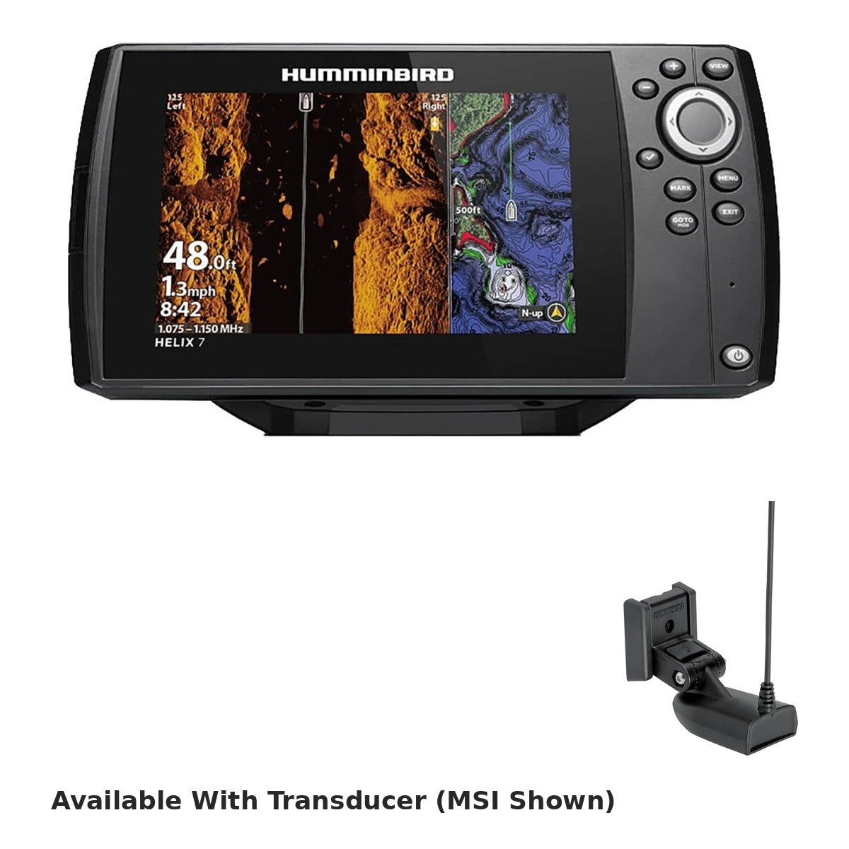 Humminbird HELIX 7 G4 fish finder available with transducer
