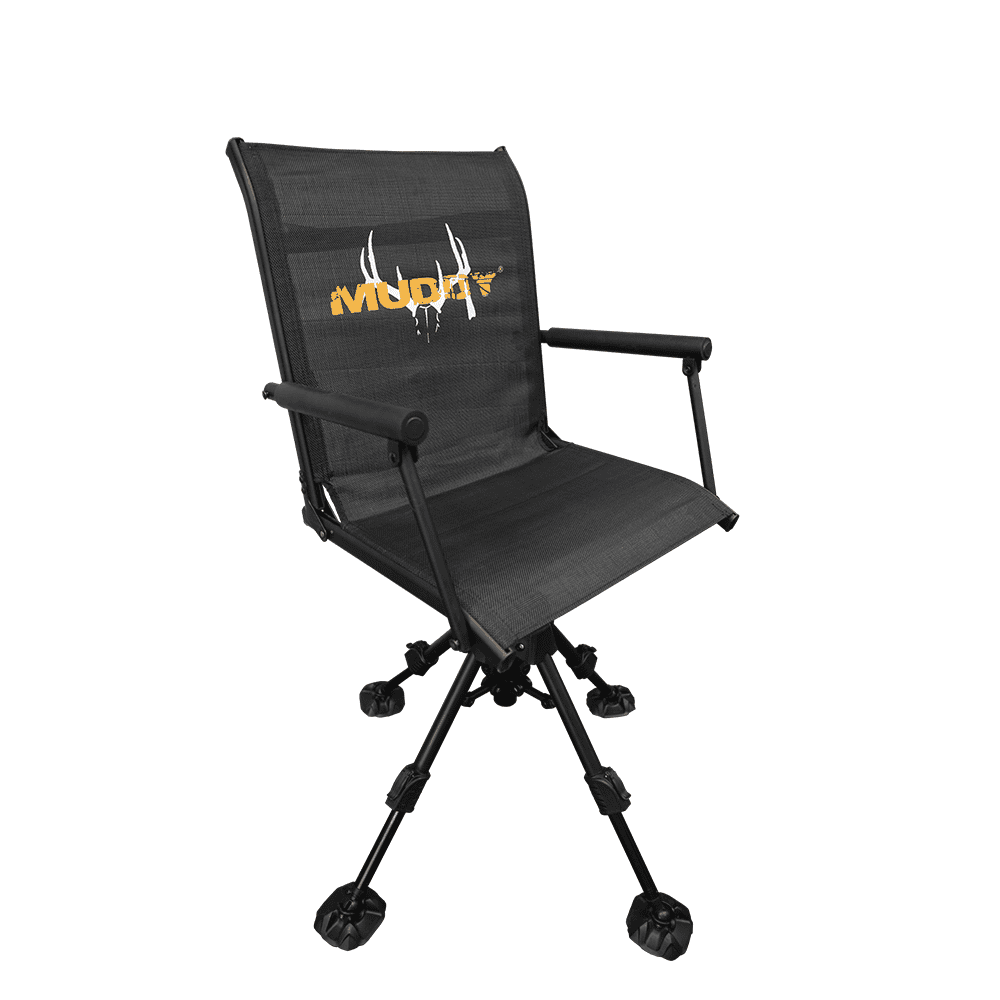 Muddy MUD-MGS400AL Swivel- Ease XT Ground Seat Black Flex-Tek/Steel