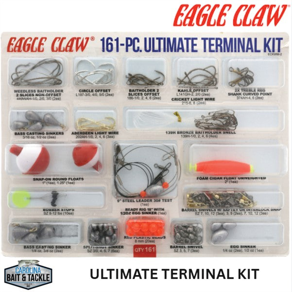 EAGLE CLAW ULTIMATE TERMINAL KIT 161PK