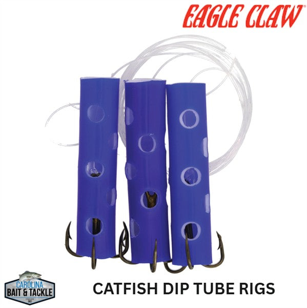 EAGLE CLAW CATFISH DIP TUBE RIG 3PK