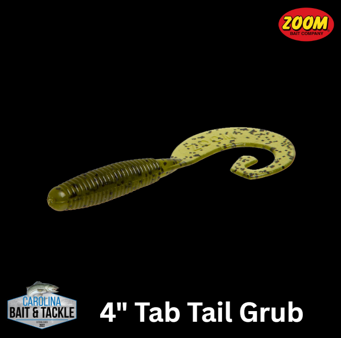 Zoom Tab Tail Grub 4'' 10Pk