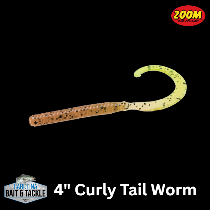 Zoom Curly Tail Worm 4" 20Pk