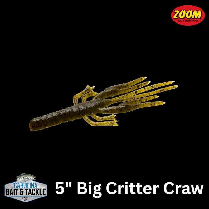 Zoom Big Critter Craw Trailer 5" 10Pk