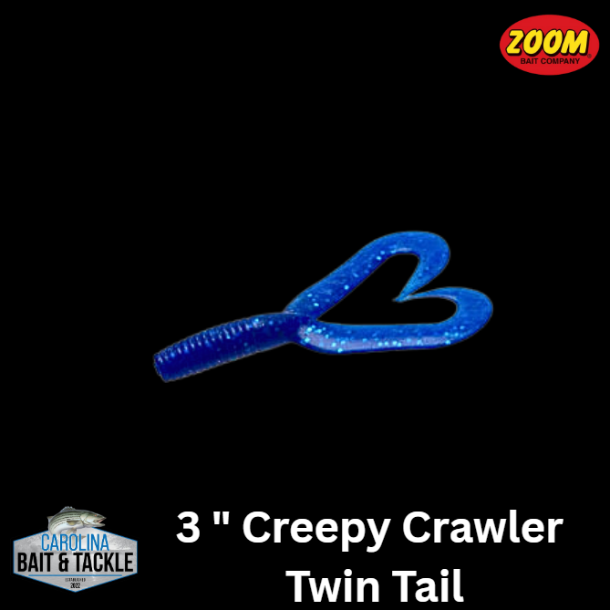 Zoom Creepy Crawler Twin Tail Grub 3"16Pk