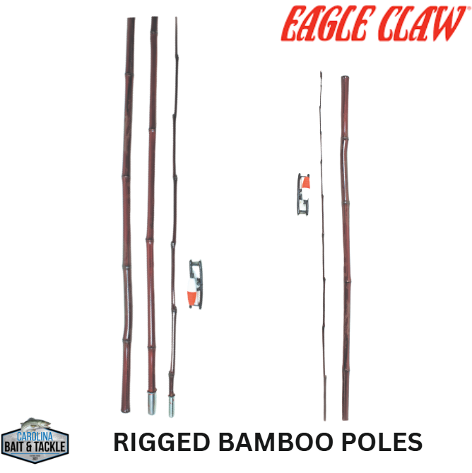 Eagle Claw LAKE & STREAM BAMBOO POLES RIGGED