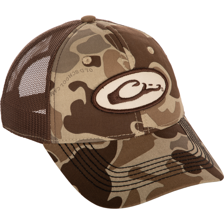 Drake Oval Logo Foam Front Ball Cap Old School Timber OSFM