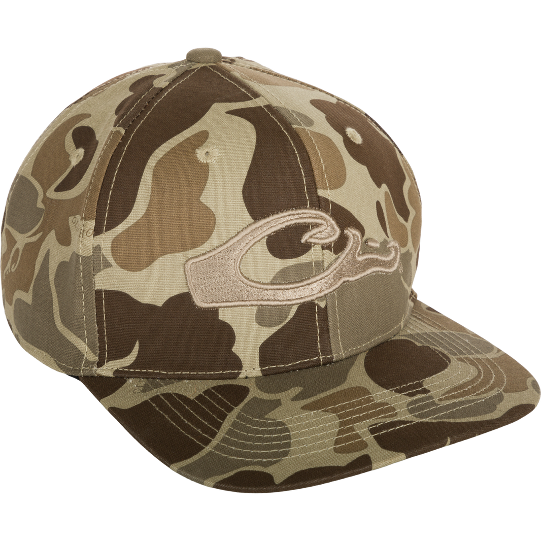 Drake Camo Flat Bill Cap Old School Timber OSFM