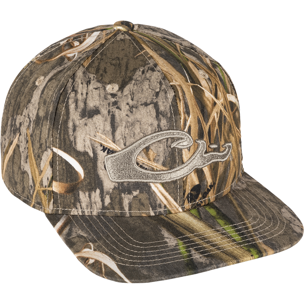 Drake Camo Flat Bill Cap Habitat OSFM