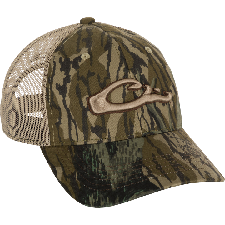 Drake 6 Panel Camo Mesh Back Cap Original Treestand OSFM