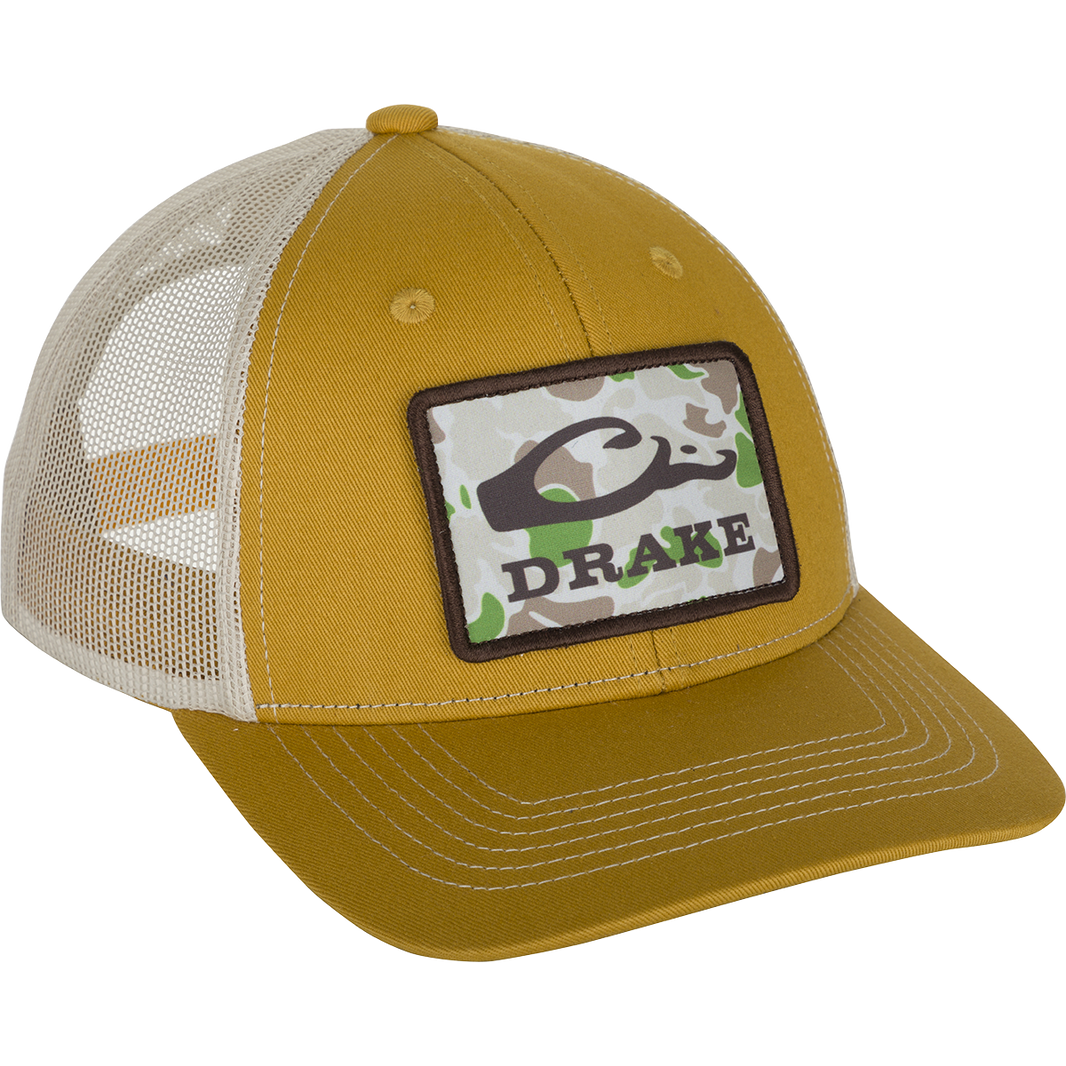 Drake Old School Patch Mesh Back Cap Bronze OSFM