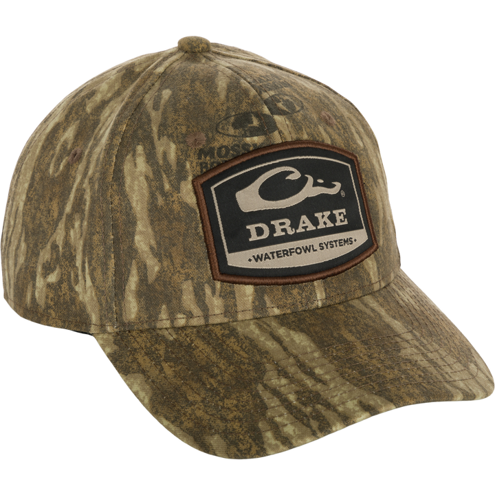 Drake 6 Panel Badge Cap Bottomland OSFM