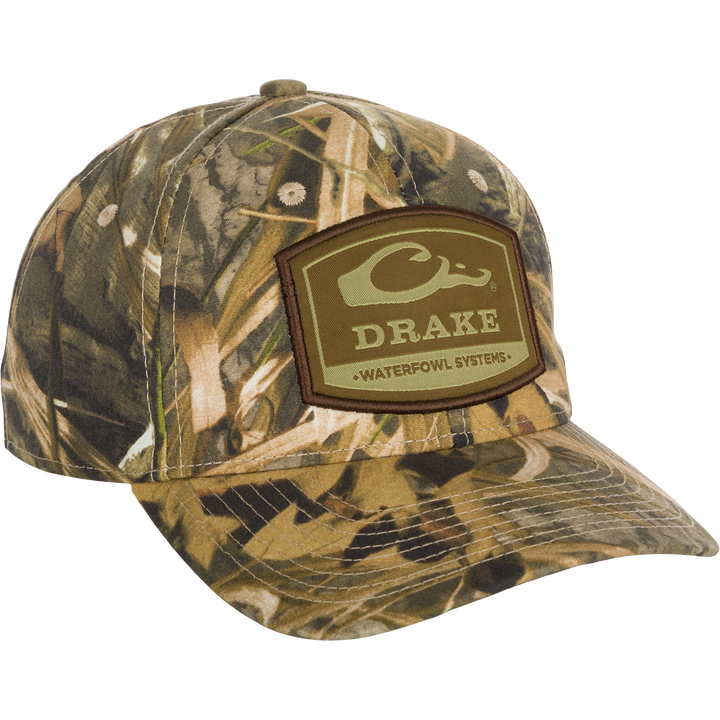 Drake 6 Panel Badge Cap Habitat OSFM