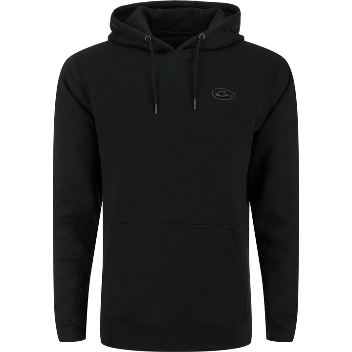 Drake The Three End Solid Hoodie Caviar Black