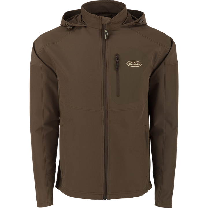 Drake Rain Brake Lightweight Solid Softshell Jacket Dark Earth