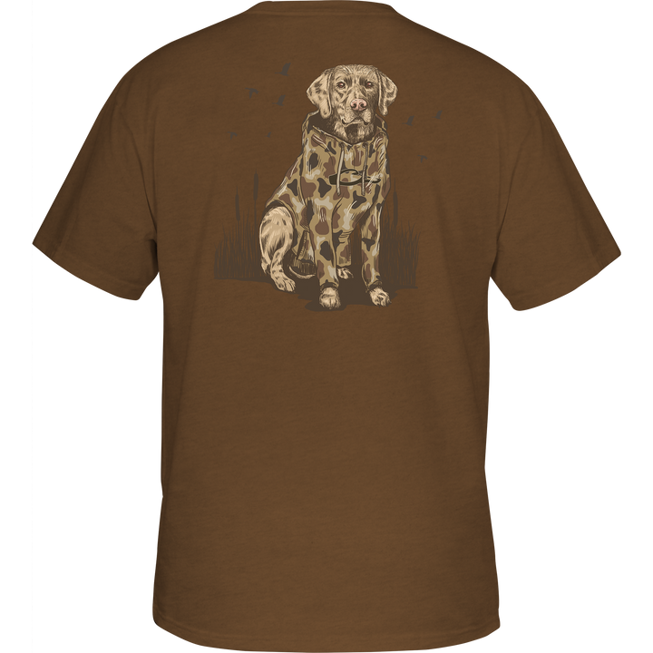 Drake Youth Old School Lab T SS Golden Pecan Dark Heather