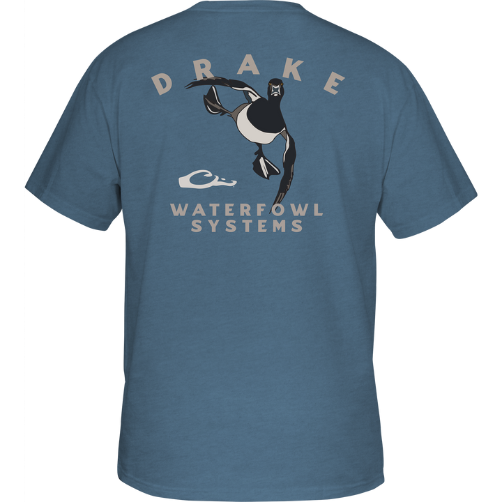 Drake Youth Youth Retro Ringneck T SS Blue Shadow
