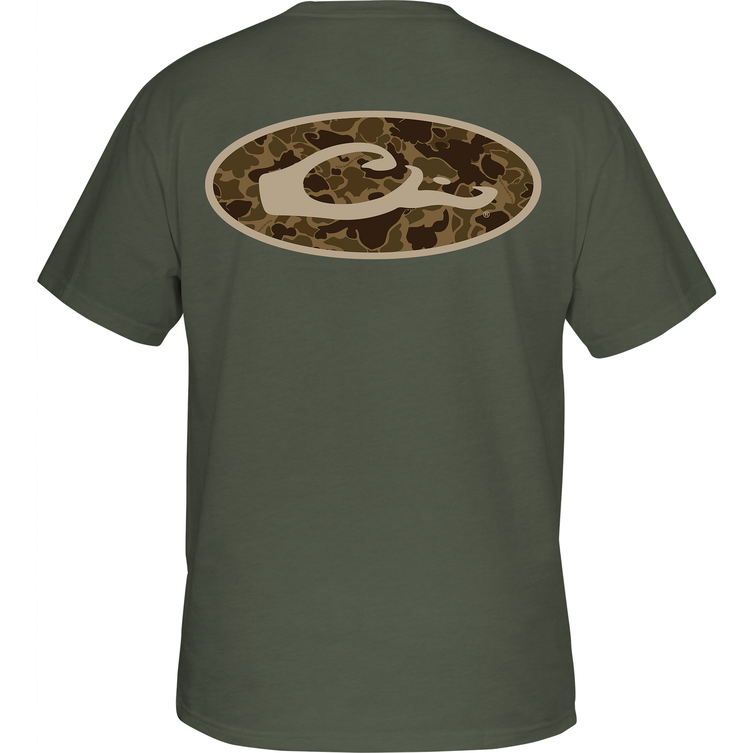 Drake Old School Oval T SS Kalamata Light Heather