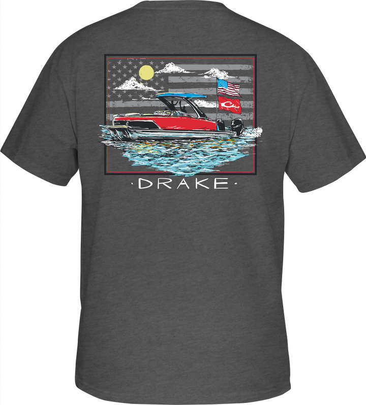 Drake Americana Pontoon T SS Graphite Heather