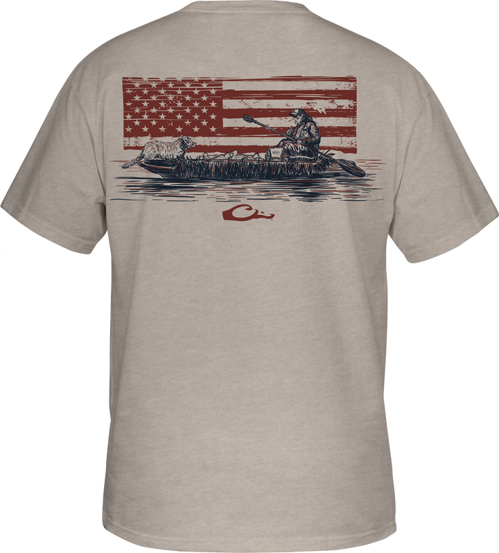 Drake Americana Kayak T SS Cobblestone Light Heather