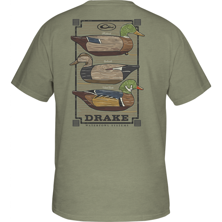 Drake Vintage Decoy Stack T SS Sage Light Heather