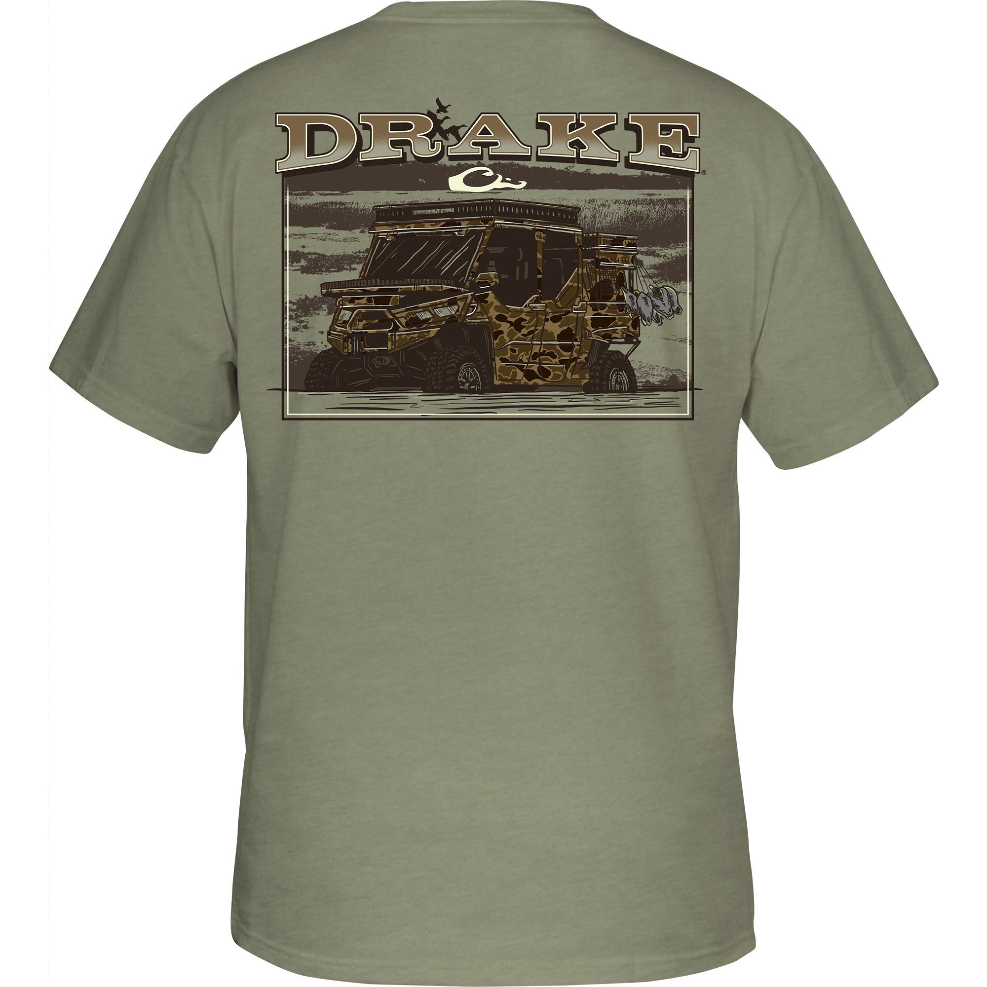 Drake Mud Cart T SS Sage Light Heather