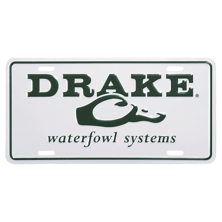 Drake Drake License Plate White OSFM